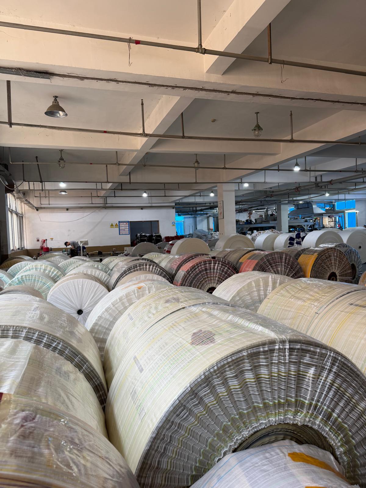 Telares circulares en planta